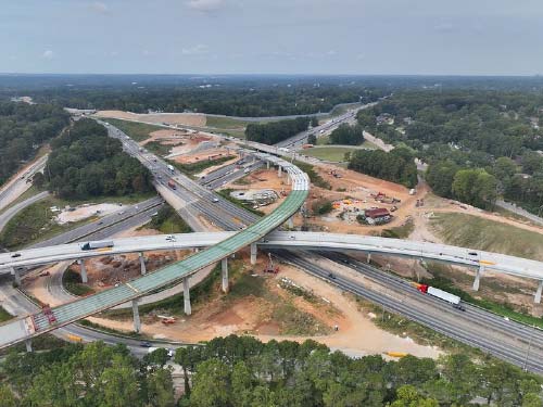 Illinois DOT Lighting Design photo of interstate intersection